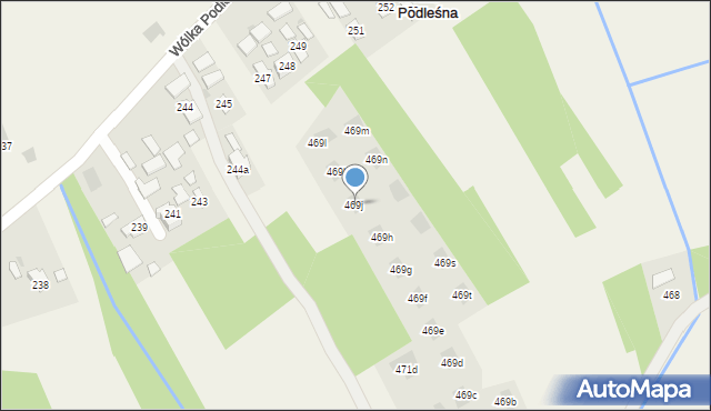 Wólka Podleśna, Wólka Podleśna, 469j, mapa Wólka Podleśna