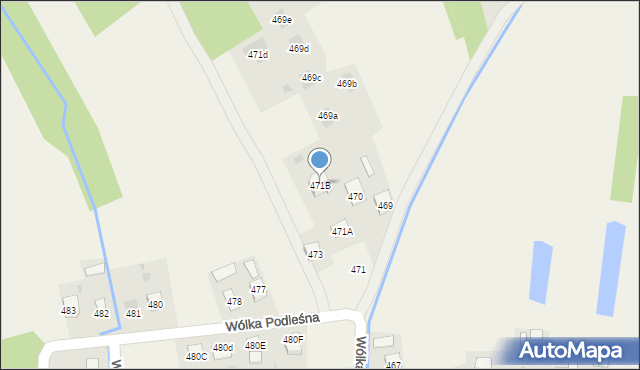 Wólka Podleśna, Wólka Podleśna, 471B, mapa Wólka Podleśna