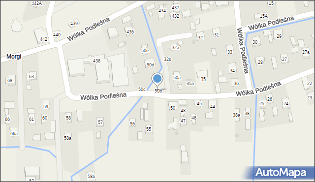 Wólka Podleśna, Wólka Podleśna, 50b, mapa Wólka Podleśna