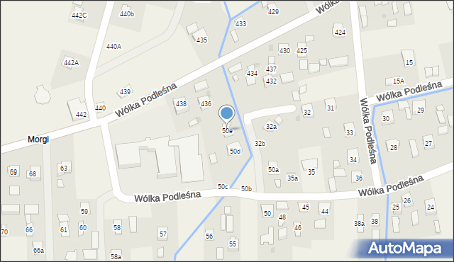 Wólka Podleśna, Wólka Podleśna, 50e, mapa Wólka Podleśna