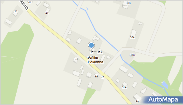 Wólka Pokłonna, Wólka Pokłonna, 35, mapa Wólka Pokłonna