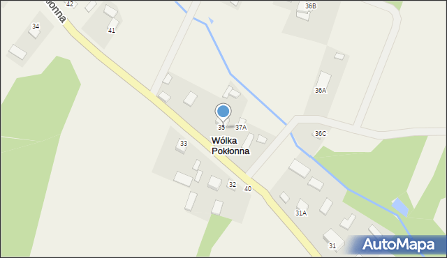 Wólka Pokłonna, Wólka Pokłonna, 35a, mapa Wólka Pokłonna