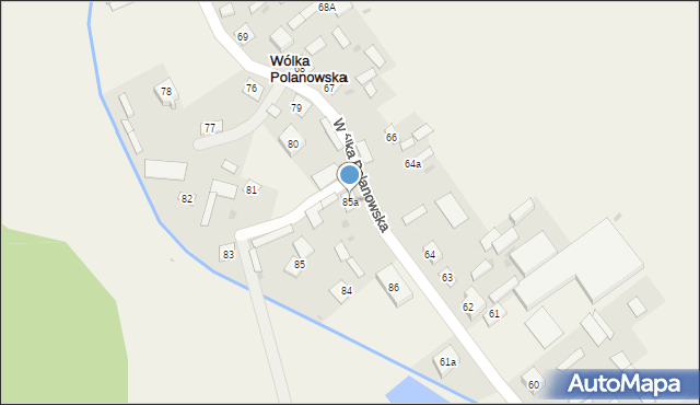 Wólka Polanowska, Wólka Polanowska, 85a, mapa Wólka Polanowska