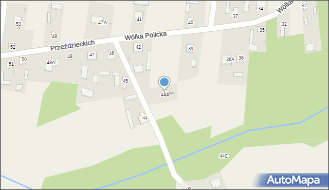 Wólka Policka, Wólka Policka, 44A, mapa Wólka Policka