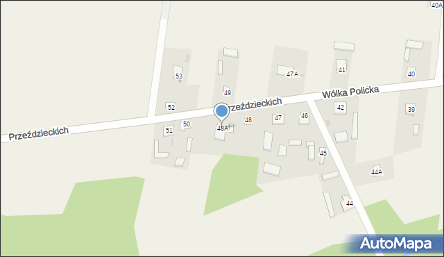 Wólka Policka, Wólka Policka, 48A, mapa Wólka Policka