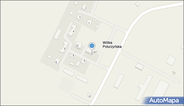 Wólka Poturzyńska, Wólka Poturzyńska, 11, mapa Wólka Poturzyńska