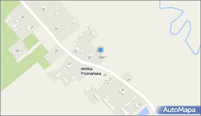 Wólka Poznańska, Wólka Poznańska, 20A, mapa Wólka Poznańska