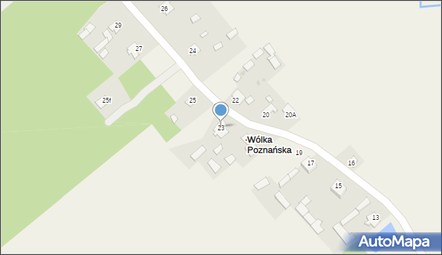 Wólka Poznańska, Wólka Poznańska, 23, mapa Wólka Poznańska