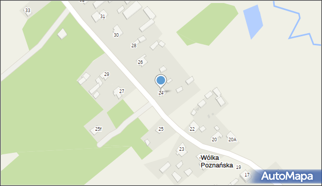 Wólka Poznańska, Wólka Poznańska, 24, mapa Wólka Poznańska