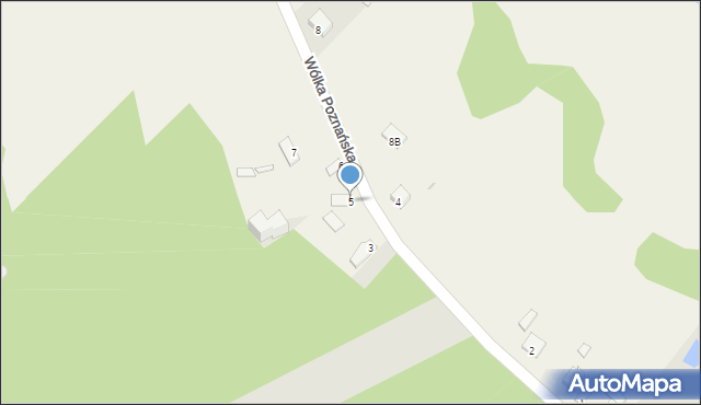 Wólka Poznańska, Wólka Poznańska, 5, mapa Wólka Poznańska