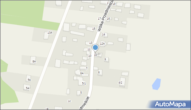 Wólka-Przedmieście, Wólka-Przedmieście, 12, mapa Wólka-Przedmieście
