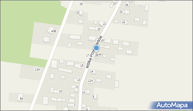 Wólka-Przedmieście, Wólka-Przedmieście, 16, mapa Wólka-Przedmieście