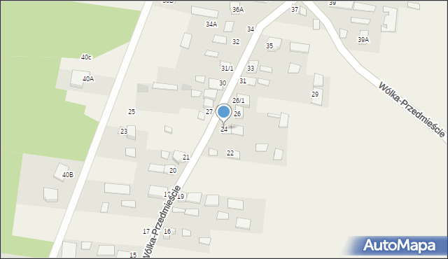 Wólka-Przedmieście, Wólka-Przedmieście, 24, mapa Wólka-Przedmieście