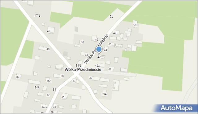 Wólka-Przedmieście, Wólka-Przedmieście, 42, mapa Wólka-Przedmieście