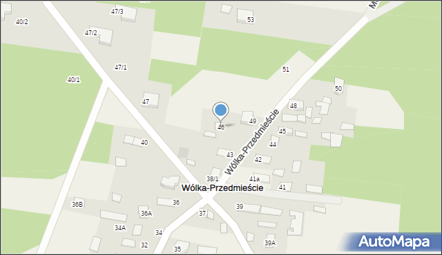 Wólka-Przedmieście, Wólka-Przedmieście, 46, mapa Wólka-Przedmieście