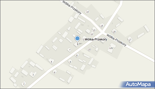 Wólka-Przekory, Wólka-Przekory, 9, mapa Wólka-Przekory