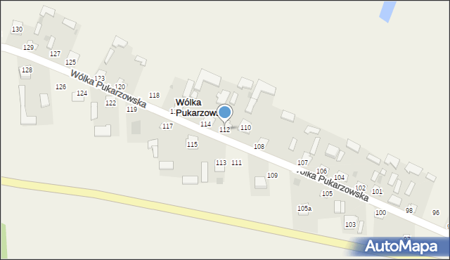 Wólka Pukarzowska, Wólka Pukarzowska, 112, mapa Wólka Pukarzowska