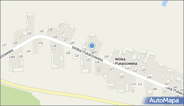 Wólka Pukarzowska, Wólka Pukarzowska, 120, mapa Wólka Pukarzowska