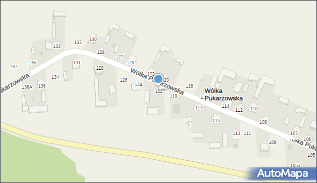 Wólka Pukarzowska, Wólka Pukarzowska, 122, mapa Wólka Pukarzowska