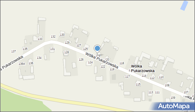Wólka Pukarzowska, Wólka Pukarzowska, 123, mapa Wólka Pukarzowska