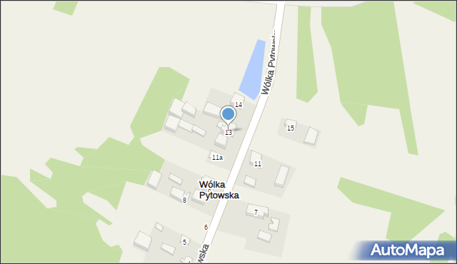 Wólka Pytowska, Wólka Pytowska, 13, mapa Wólka Pytowska