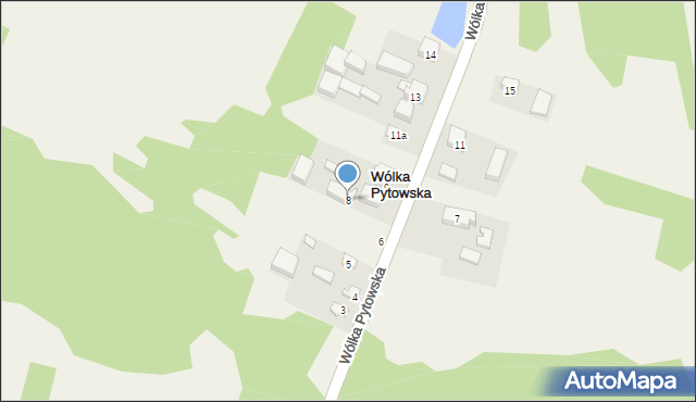 Wólka Pytowska, Wólka Pytowska, 8, mapa Wólka Pytowska