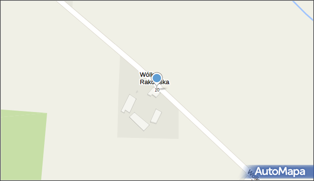 Wólka Rakowska, Wólka Rakowska, 10, mapa Wólka Rakowska