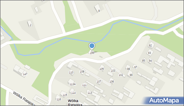 Wólka Ratajska, Wólka Ratajska, 100, mapa Wólka Ratajska