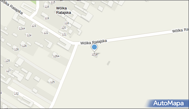 Wólka Ratajska, Wólka Ratajska, 121a, mapa Wólka Ratajska