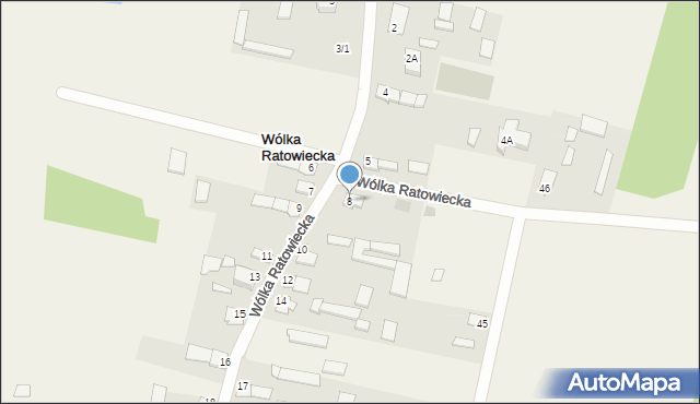 Wólka Ratowiecka, Wólka Ratowiecka, 8, mapa Wólka Ratowiecka