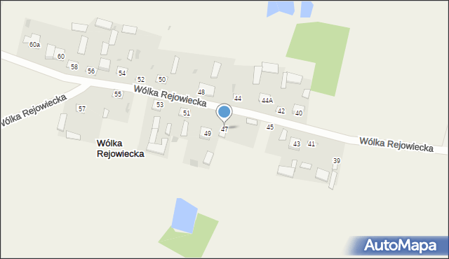 Wólka Rejowiecka, Wólka Rejowiecka, 47, mapa Wólka Rejowiecka