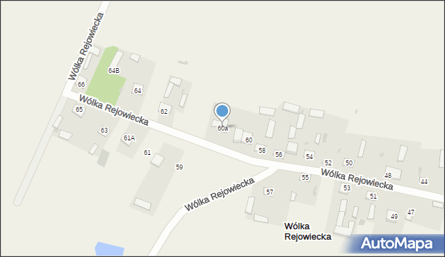 Wólka Rejowiecka, Wólka Rejowiecka, 60a, mapa Wólka Rejowiecka