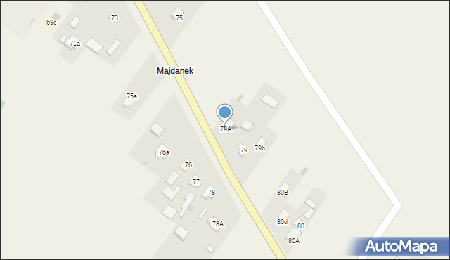 Wólka Rokicka, Wólka Rokicka, 79A, mapa Wólka Rokicka