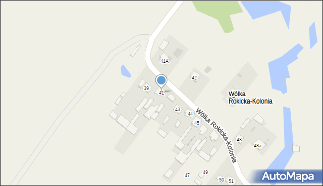 Wólka Rokicka-Kolonia, Wólka Rokicka-Kolonia, 41, mapa Wólka Rokicka-Kolonia