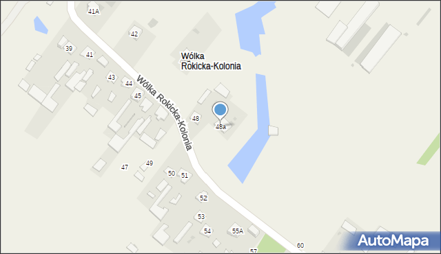 Wólka Rokicka-Kolonia, Wólka Rokicka-Kolonia, 48a, mapa Wólka Rokicka-Kolonia