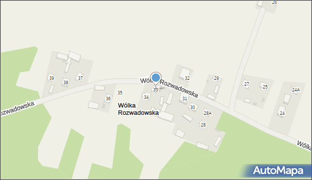 Wólka Rozwadowska, Wólka Rozwadowska, 33, mapa Wólka Rozwadowska