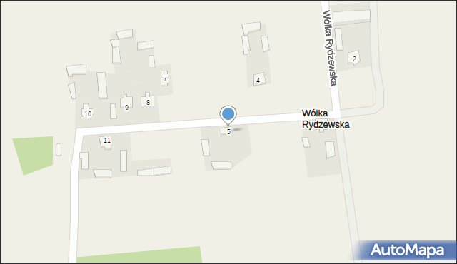 Wólka Rydzewska, Wólka Rydzewska, 5, mapa Wólka Rydzewska