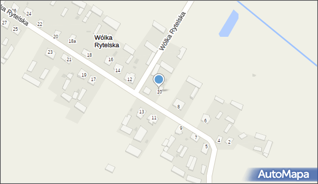 Wólka Rytelska, Wólka Rytelska, 10a, mapa Wólka Rytelska