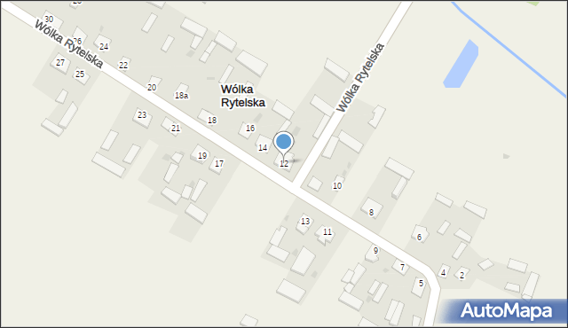 Wólka Rytelska, Wólka Rytelska, 12, mapa Wólka Rytelska