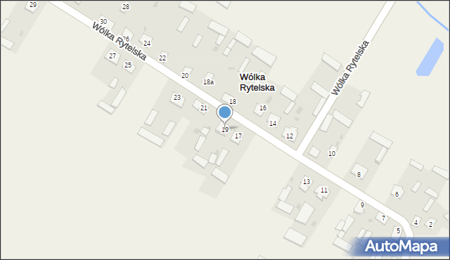 Wólka Rytelska, Wólka Rytelska, 19, mapa Wólka Rytelska