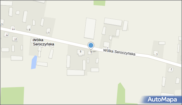 Wólka Seroczyńska, Wólka Seroczyńska, 5, mapa Wólka Seroczyńska