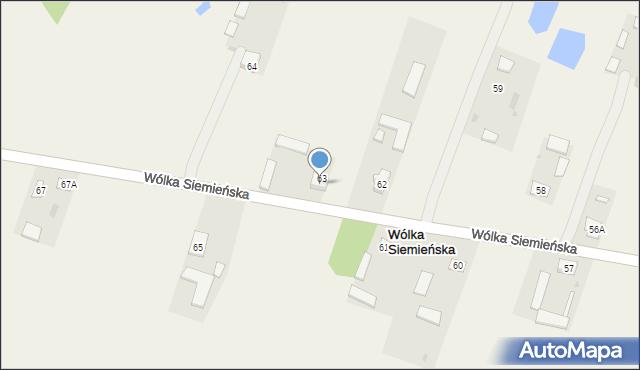 Wólka Siemieńska, Wólka Siemieńska, 63A, mapa Wólka Siemieńska