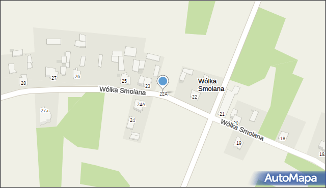 Wólka Smolana, Wólka Smolana, 22A, mapa Wólka Smolana