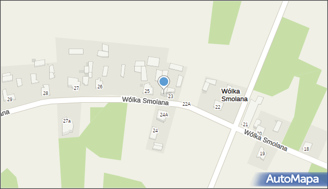 Wólka Smolana, Wólka Smolana, 23a, mapa Wólka Smolana