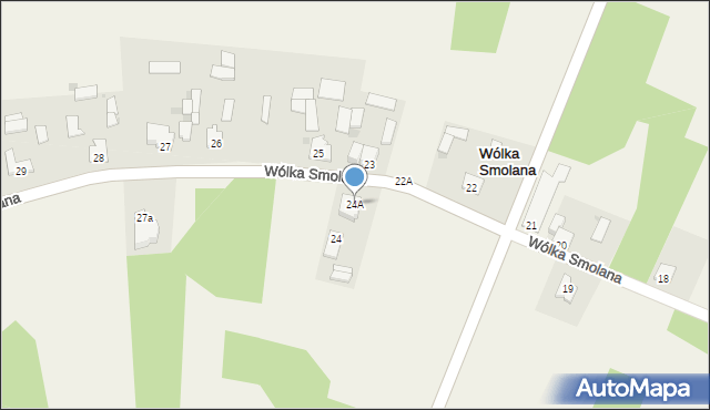 Wólka Smolana, Wólka Smolana, 24A, mapa Wólka Smolana