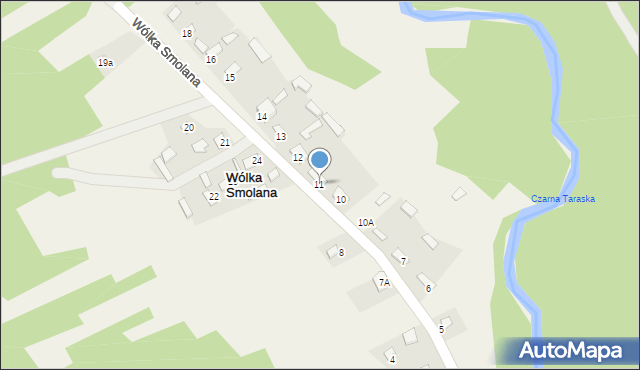 Wólka Smolana, Wólka Smolana, 11, mapa Wólka Smolana