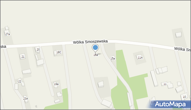 Wólka Smoszewska, Wólka Smoszewska, 16a, mapa Wólka Smoszewska