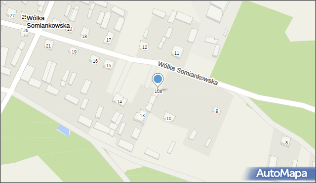 Wólka Somiankowska, Wólka Somiankowska, 10a, mapa Wólka Somiankowska