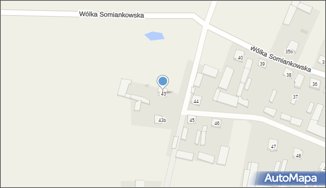 Wólka Somiankowska, Wólka Somiankowska, 43, mapa Wólka Somiankowska