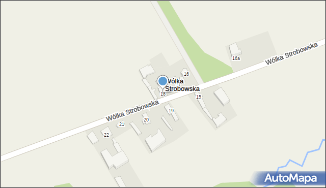 Wólka Strobowska, Wólka Strobowska, 18, mapa Wólka Strobowska